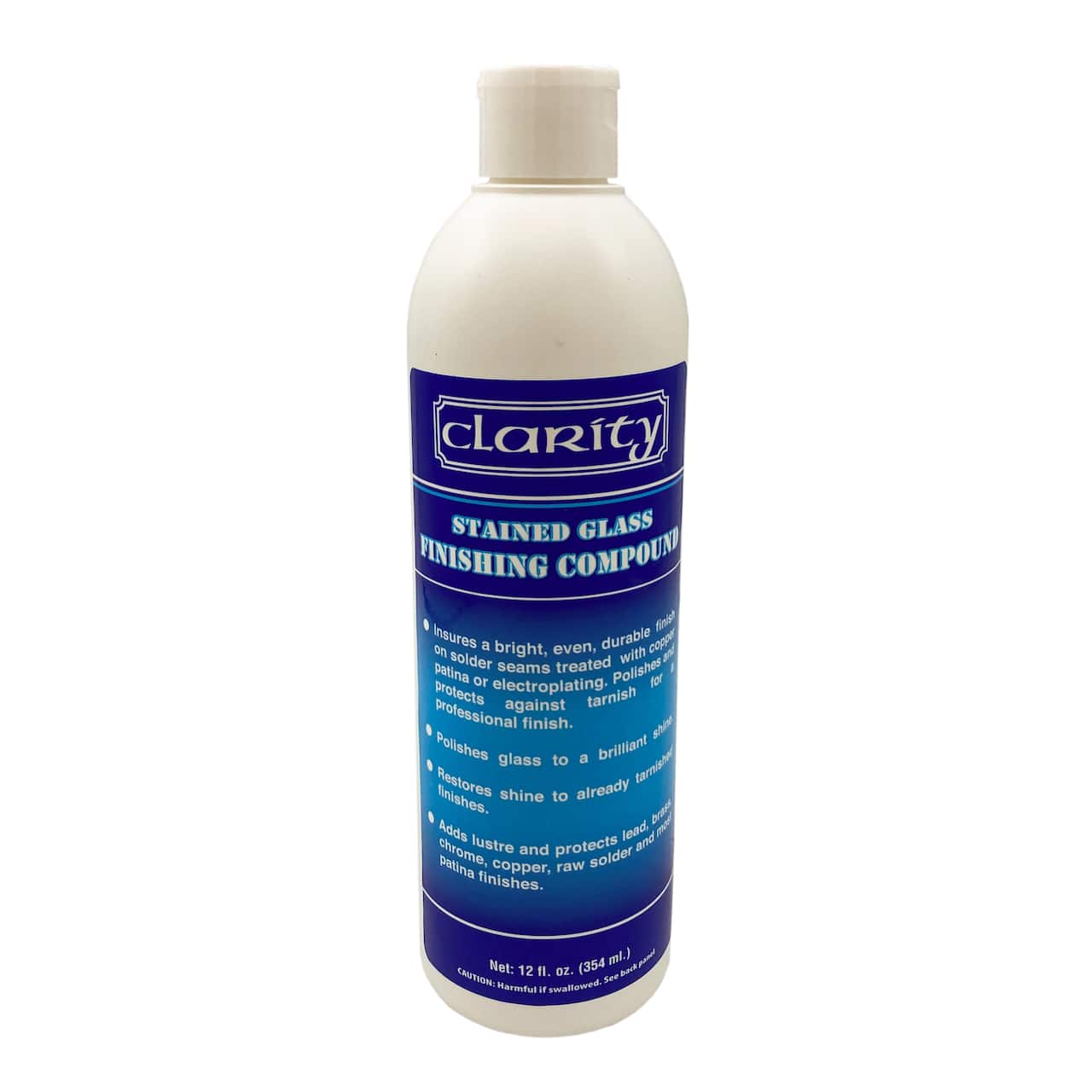 Clarity Stained Glass Finishing Compound, 12oz.